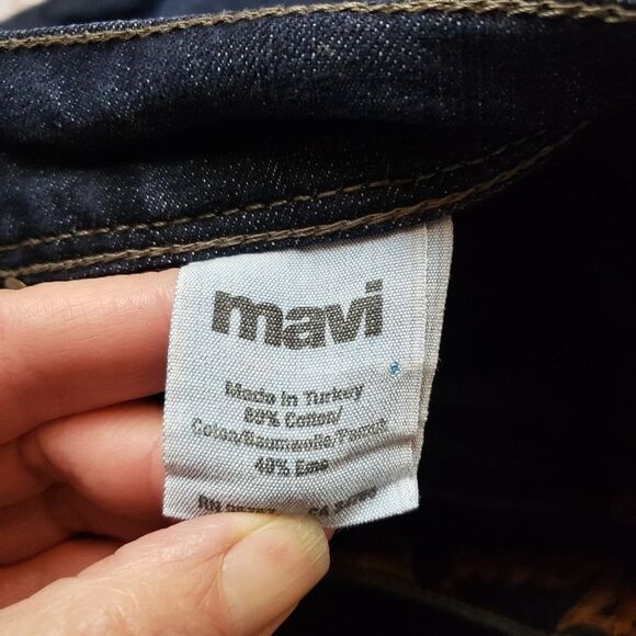 Mavi mid rise cuffed  Molly capri size 27 Dark Wash. - Picture 7 of 10